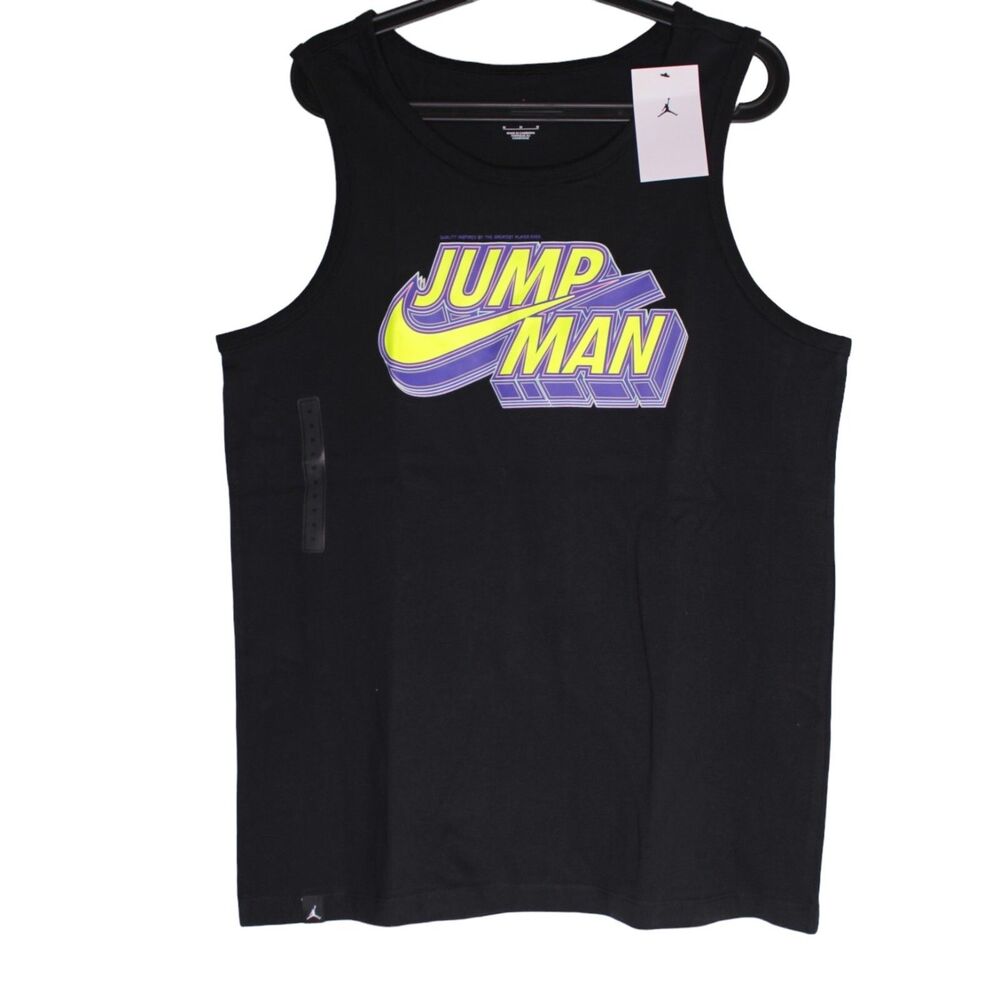 Jordan Jumpman Graphic Tank Top Men’s Small Black NWT